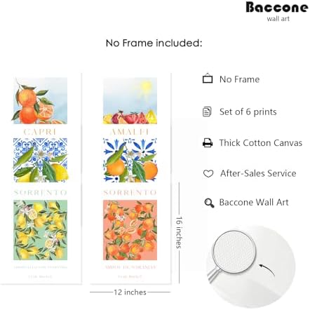 Baccone Fruit Wall Art Kitchen Artwork Wall Decor Fruit Market Prints Poster - Image 2