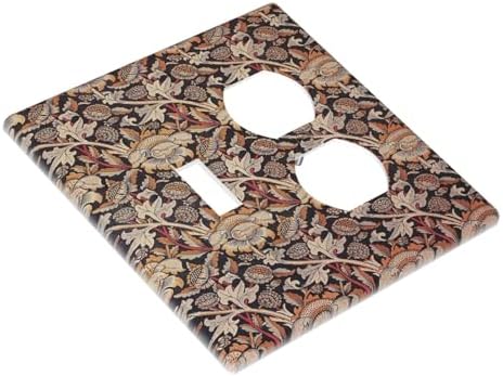 Wallplates Vintage William Morris Floral Plants 1 Toggle 1 Duplex Switch Plate - Image 3