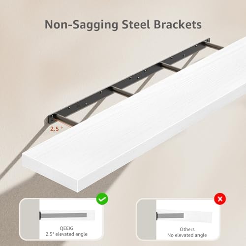QEEIG Extra Long Floating Shelves - Image 4
