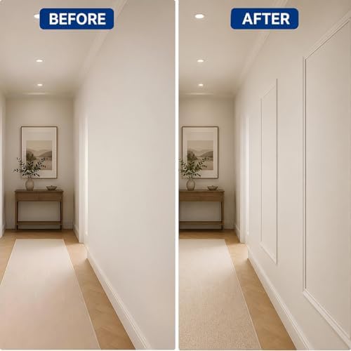 3 Set Peel and Stick Wall Molding Kit, Pre Cut Wainscoting Panels - Image 6