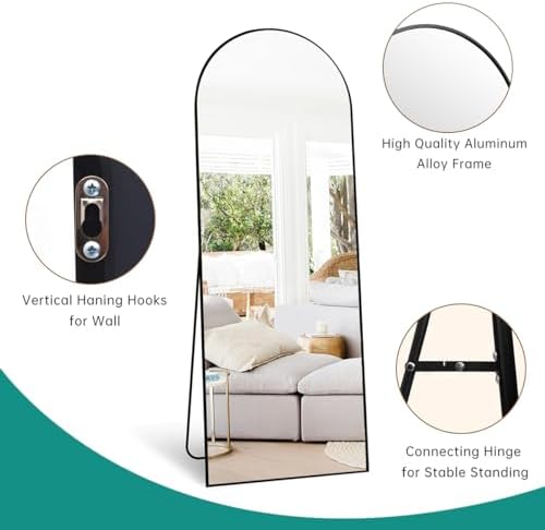 64''x21'' Arched Full Length Mirror - Image 4