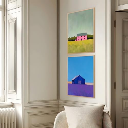 Landscape Wall Art Set of 2 Modern Farmhouse Poster 16x24 Inch Unframed - Image 3