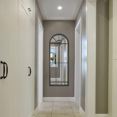 HQiJun Wall Mirror Window Decorative Mirrors Arched Farmhouse - Image 2