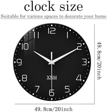 XNM Minimalist Large Clock Battery Operated 20 Inch - Image 3