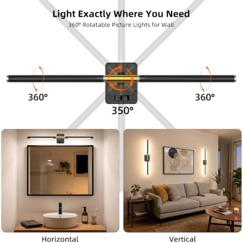 Battery Operated Wall Sconces Set of 2, Detachable Battery - Image 6