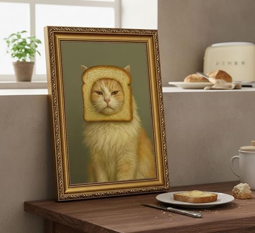 Vintage Gold Framed-Eclectic Cat - Image 6