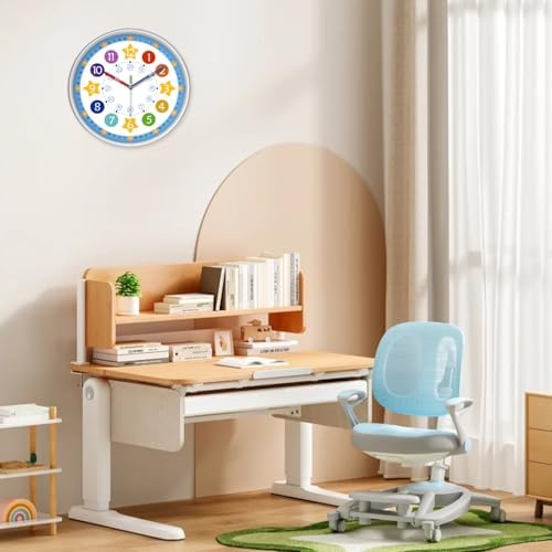 XFM Blue Kids Wall Clock 14 Inch - Image 3