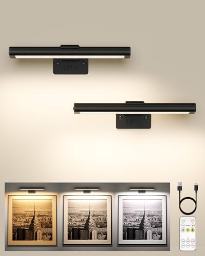 EZVALO Picture Light for Wall, Rechargeable 2400mAh Lights Wireless by EZVALO