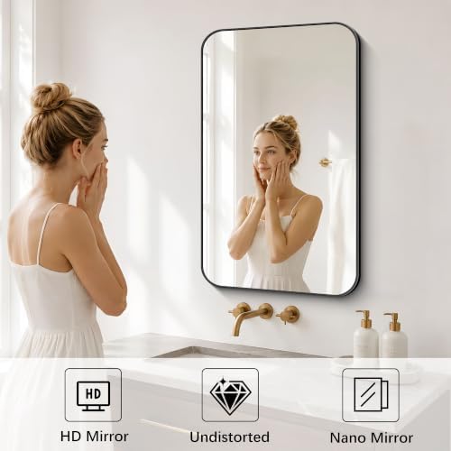 DESBING 18"x30" Bathroom Mirror - Image 5