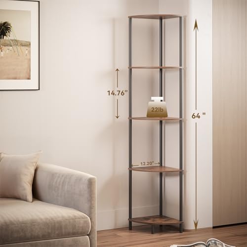 SUNMORY 5 Tier Corner Shelf - Image 2