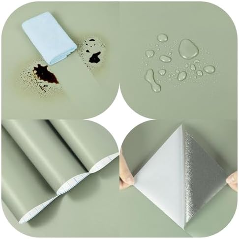 Sage Green Wallpaper Stick and Peel Green Contact Paper Removable Wallpaper - Image 7
