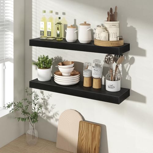 Acovy 24 Inch Floating Shelves for Wall 2 Pack, Wall Mounted Floating Shelf - Image 4