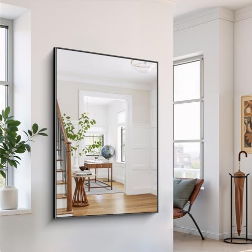 YIROMAN Bathroom Mirror 55"x36", Large Matte Black Bathroom Mirror - Image 5