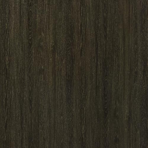 24x197inch Extra Wide Wood Grain Wallpaper Peel Stick Chocolate Brown Dark by TOTIO
