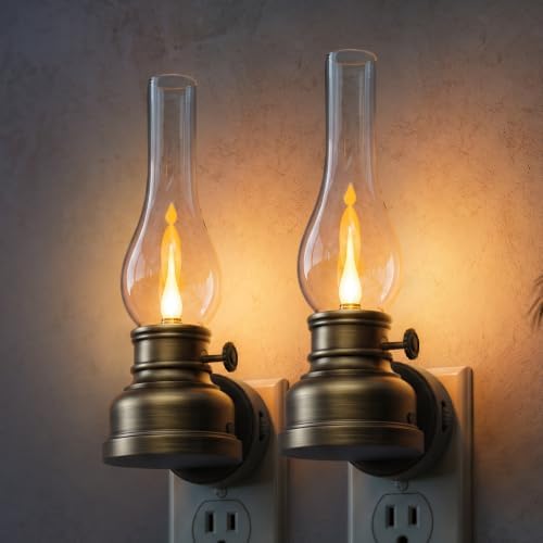 L LOHAS LED Flameless Candles Night Light, Rechargeable Plug in Night Light by LLOHASLED