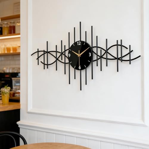 SIN&MI Metal Wall Clock, Large Wall Clocks - Image 6