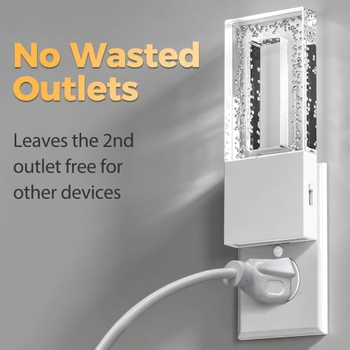 DORESshop Night Lights Plug Into Wall, Bubble Acrylic Night Light - Image 3