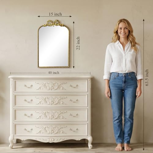 Antique Baroque Vintage Vanity Mirror - Image 2