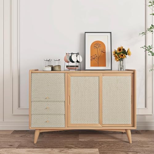 Livelynine 15.8x197 Beige Texture Peel and Stick Wallpaper Farmhouse Fabric - Image 3