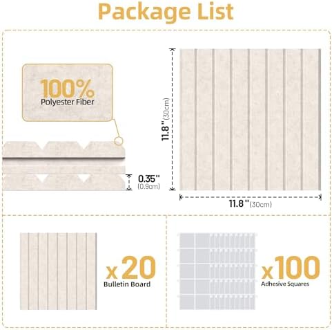 Large Cork Board for Walls 20 Pack Bulletin Board - Image 7