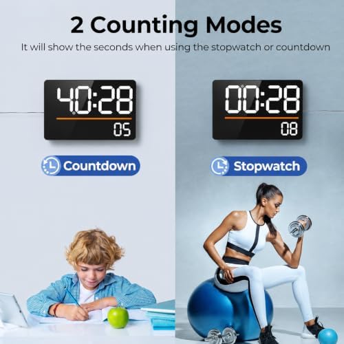 16" Large Digital Wall Clock - Image 4