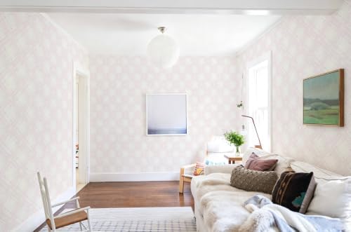 Dimoon Boho Peel and Stick Wallpaper Pink Lines Contact Paper 17.3x78.7in - Image 6
