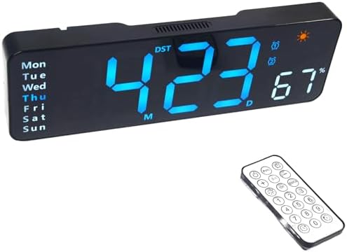 OceeK Large Digital Wall Clock, Modern Electric Clock 11" - Image 2