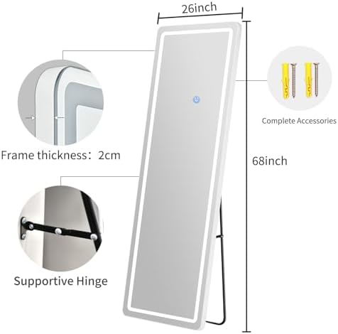 68" x 26" Rectangle Full Length Mirror - Image 2