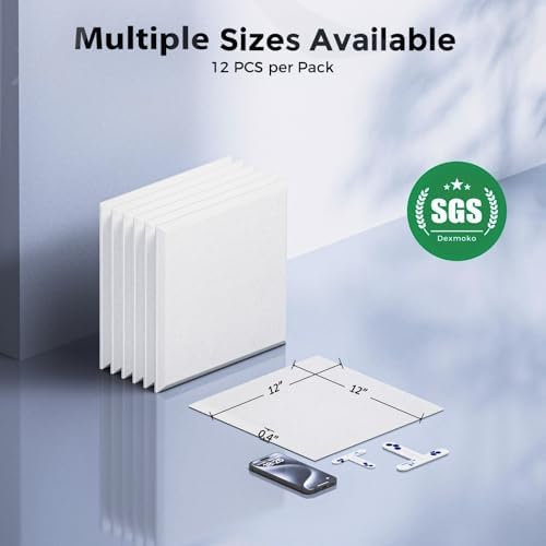 12 Pack Self-Adhesive Acoustic Panels, 2nd Generation Sound Absorbing Panel - Image 7