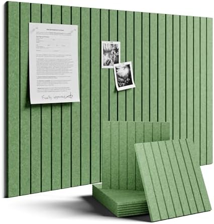 Fluxynara 36" x 24" Large Felt Bulletin Board，Botanical Green by FLUXYNARA