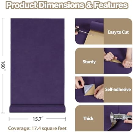 Purple Velvet Fabric Drawer Liners - Image 3