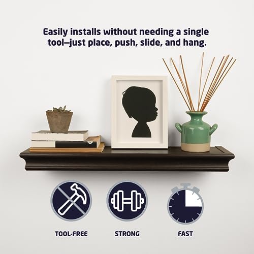 HIGH & MIGHTY 515655 Decorative 18" Floating Shelf Holds up to 15lbs, eCommerce - Image 4