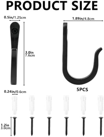 50 LB Heavy Duty Zinc Alloy Wall Hooks - Image 2