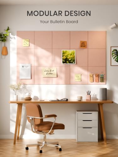 Bumusty 48"x 36" Large Felt Bulletin Board Tiles - Image 7