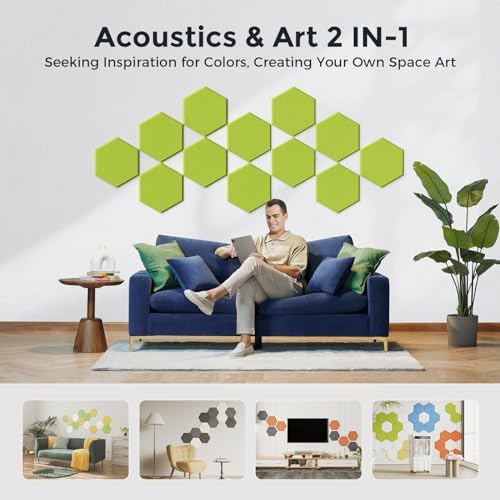 Self-Adhesive Acoustic Panels, 2nd Generation Sound Absorbing Panel, - Image 5