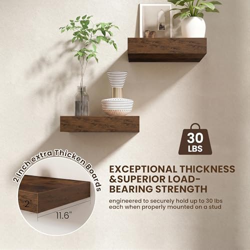 FLYJOE 12 Inch Deep Floating Shelves - Image 5