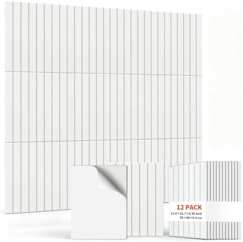 TO-TH Sound Absorbing Panels Self-Adhesive Acoustic Wall Panel 12Pack by TO-TH