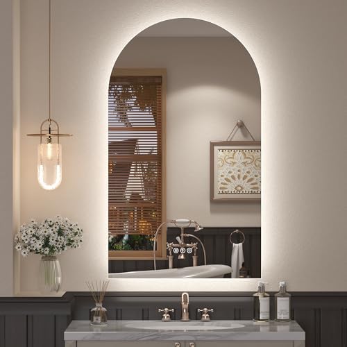 20x36 Inch Arch LED Bathroom Vanity Mirror by VANLIOBathroomMirror