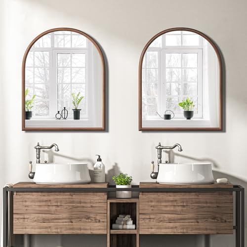 28"x32" Arch Wall Mirror for Wall, Wall Mounted Vanity Mirror for Bedroom - Image 2