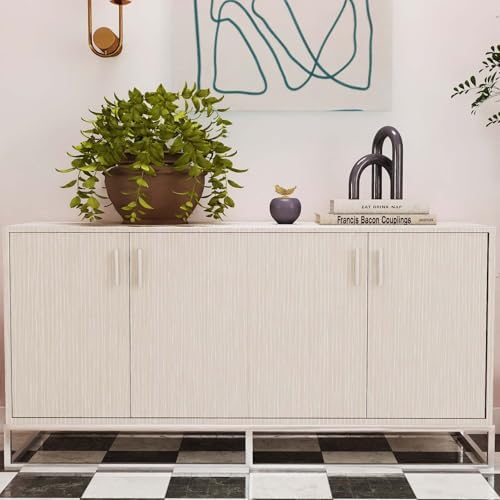 Timeet Peel and Stick Wallpaper Modern Self Adhesive Wallpaper Textured Neutral - Image 5