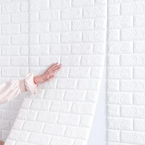 Waterproof Wall Panels 27.5" x 39.3" Faux Brick Wallpaper Peel and Stick Art - Image 4
