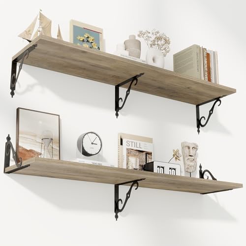 RICHFOCUS 12 Inch Deep Floating Shelves by RICHFOCUS