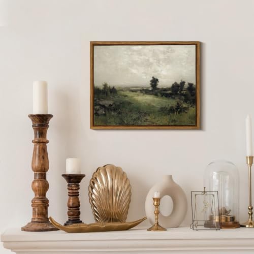 KBKBART Framed Canvas Wall Art, The Vast Grassland Wall Decor 12x16inch - Image 3