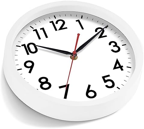 AKCISOT 14 Inch Wall Clock, Silent Battery Operated Analog Clock - Image 2