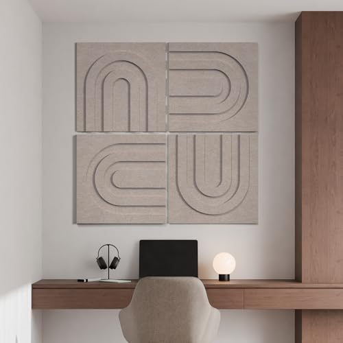 3D Decorative Felt Double-layer Acoustic Panels Arch Pattern by neukids