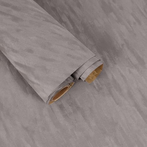 Self Adhesive Grey Velvet Flock Liner Contact Paper by FANCYEASY