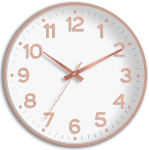 Roymnie 10 Inch Wall Clock Battery Operated Silent Non Ticking Analog by Unknown