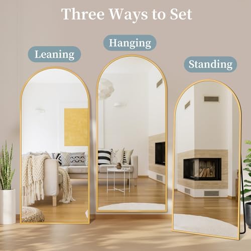 71"x28" Arched Full Length Mirror - Image 6
