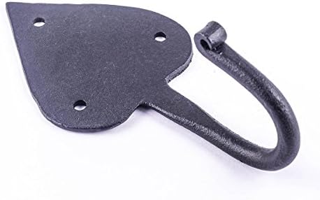 Renovators Supply Manufacturing Spade Single Coat Hook, Cast Iron Black Powder - Image 6