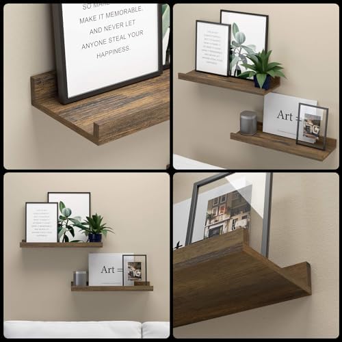 Boswillon Floating Shelves Set of 2, Small Wall Shelf - Image 4